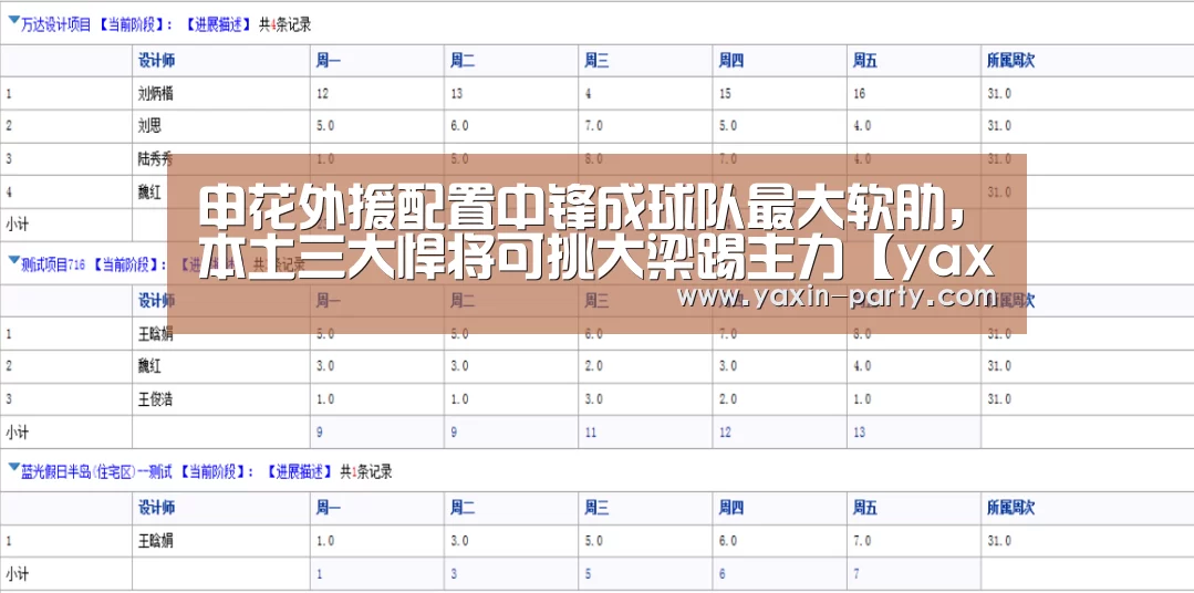 申花外援配置中锋成球队最大软肋，本土三大悍将可挑大梁踢主力【yaxin】
